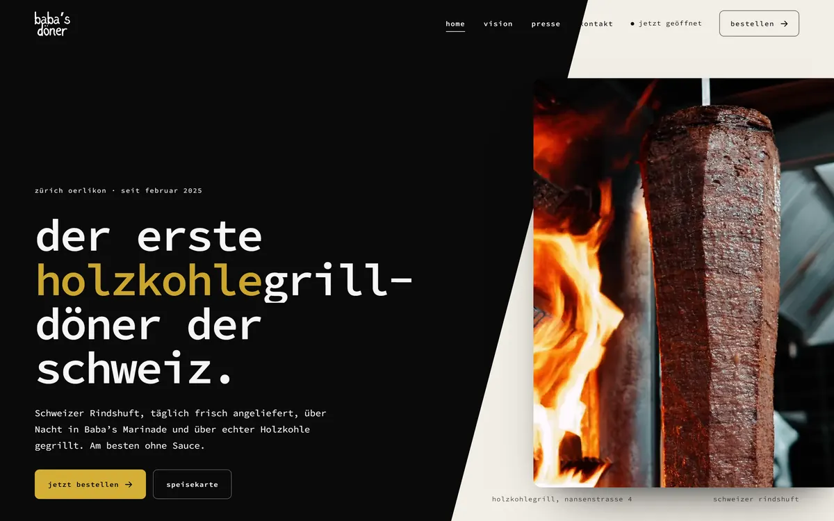 Startseite von babasdoener.ch